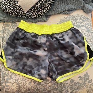 Patterned athletic shorts
